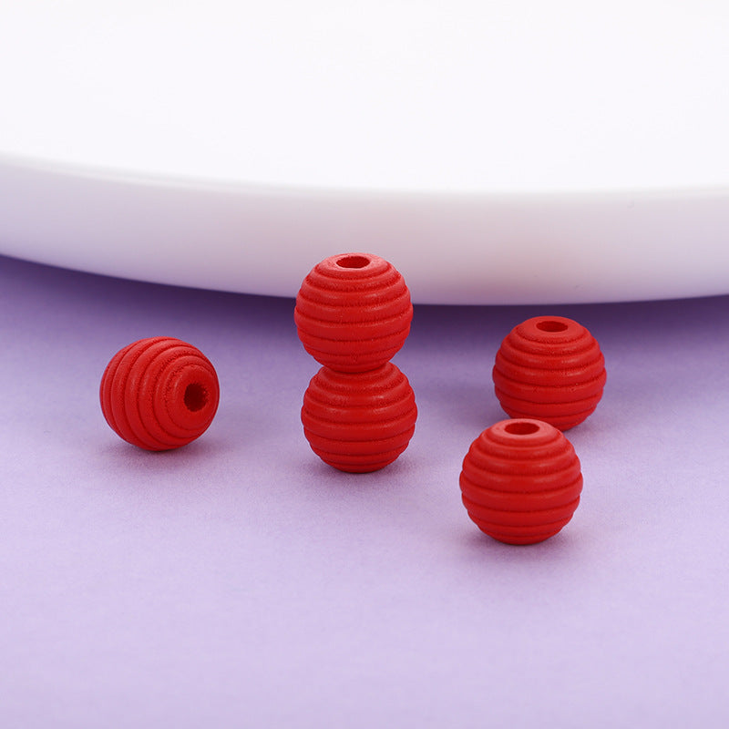 Wholesale 500PCS 18mm Wooden Thread Beads Colorful Sheep Heart Thread Beads