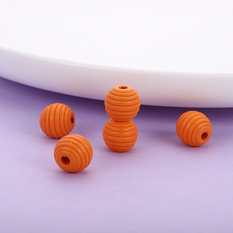 Wholesale 500PCS 18mm Wooden Thread Beads Colorful Sheep Heart Thread Beads