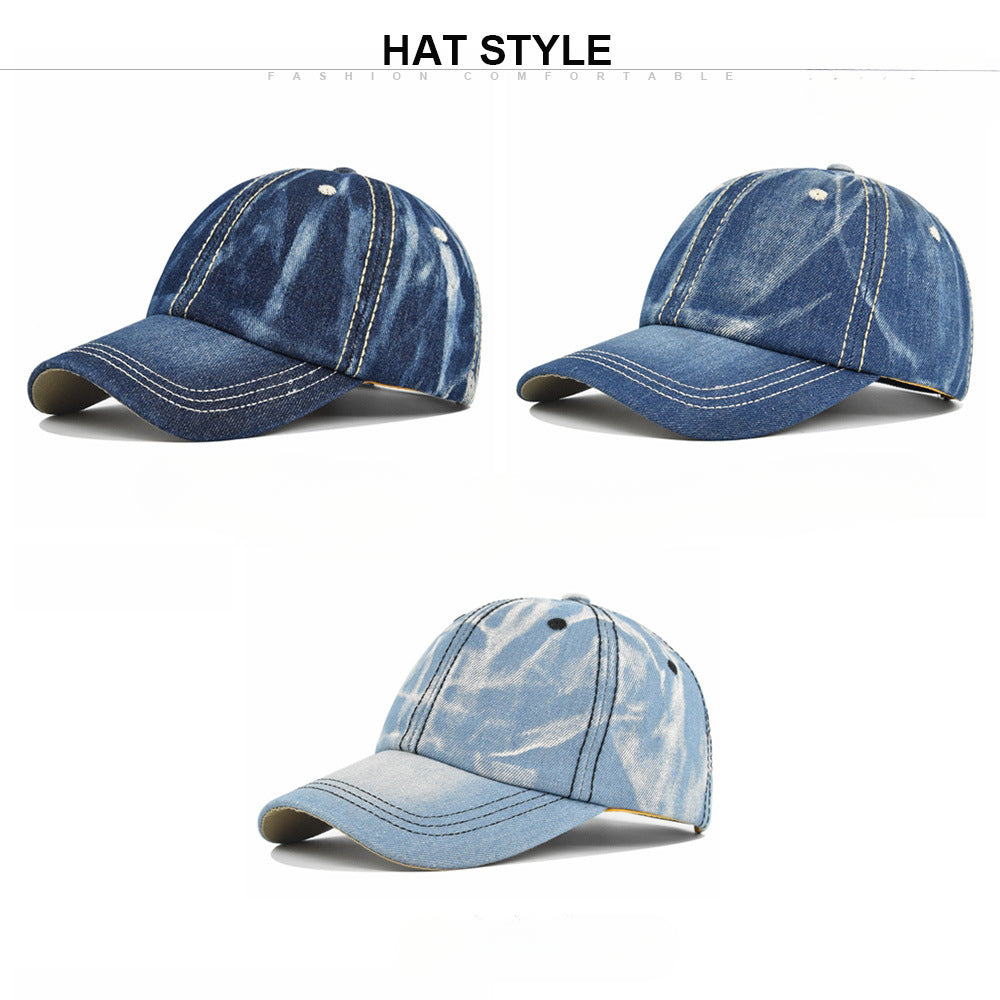 Wholesale Solid Color Washed Cowboy Hat Baseball Cap