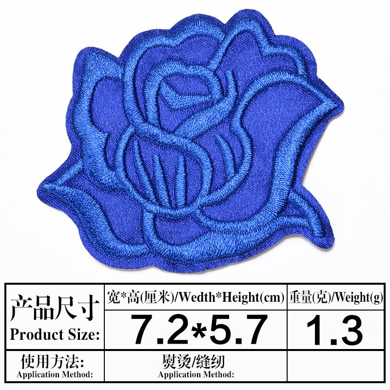 Wholesale Embroidered Satin Medium Patch et Decorative Accent Gift For Boutique Resale