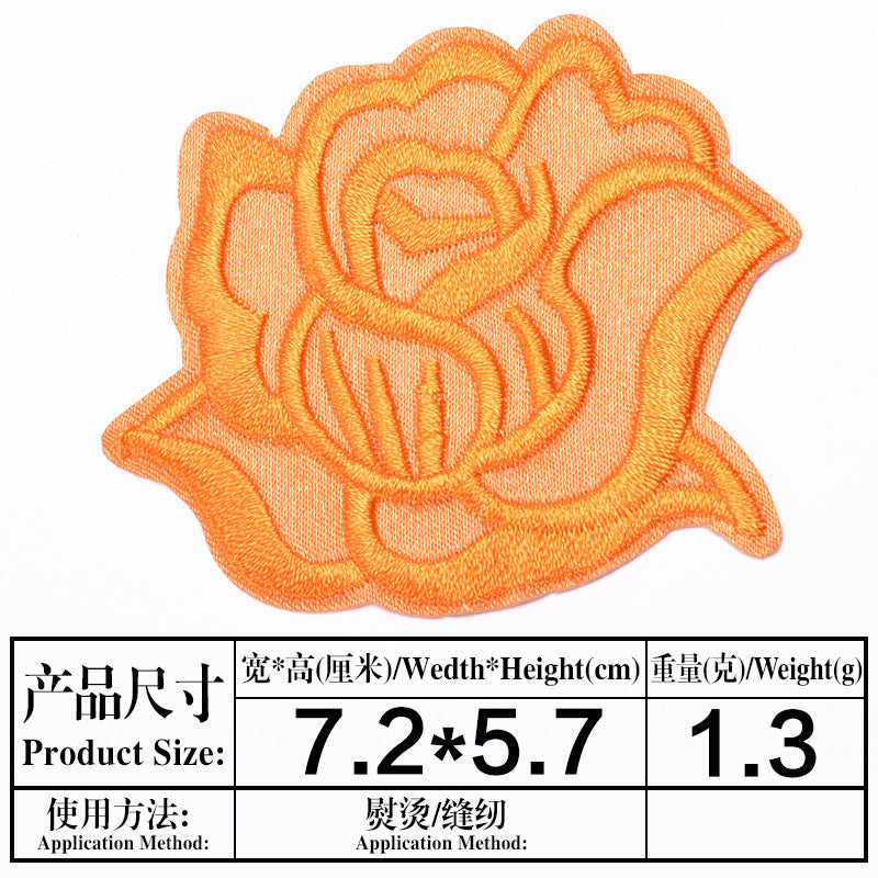 Wholesale Embroidered Satin Medium Patch et Decorative Accent Gift For Boutique Resale