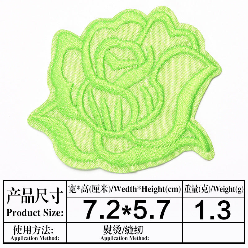 Wholesale Embroidered Satin Medium Patch et Decorative Accent Gift For Boutique Resale