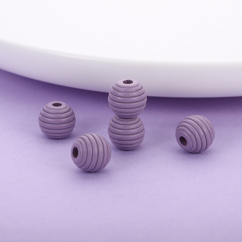 Wholesale 500PCS 18mm Wooden Thread Beads Colorful Sheep Heart Thread Beads