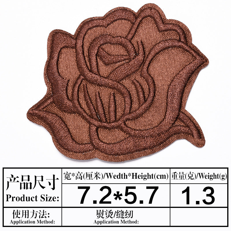Wholesale Embroidered Satin Medium Patch et Decorative Accent Gift For Boutique Resale