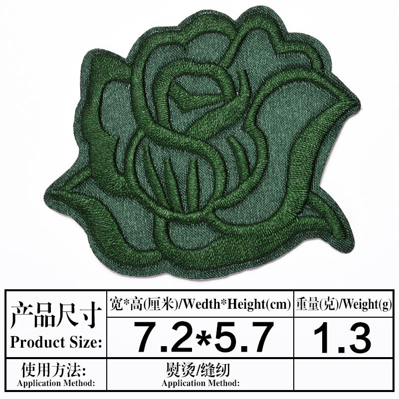 Wholesale Embroidered Satin Medium Patch et Decorative Accent Gift For Boutique Resale