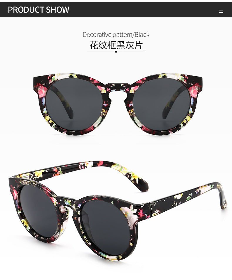 Wholesale Retro Polarized Driving Floral Fashion Sunglasses