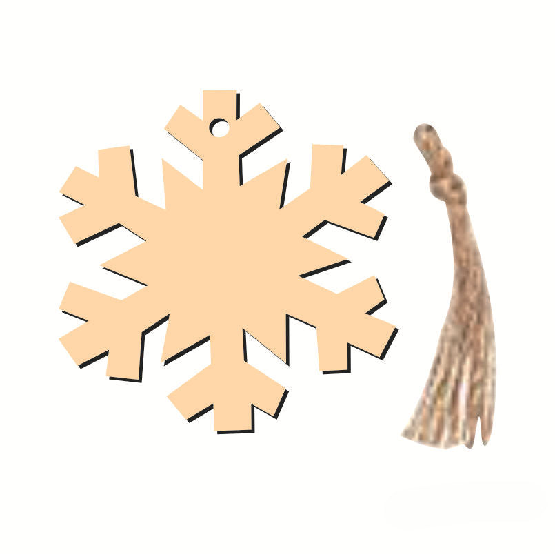 Wholesale Creative Christmas Wood Chip Pendants