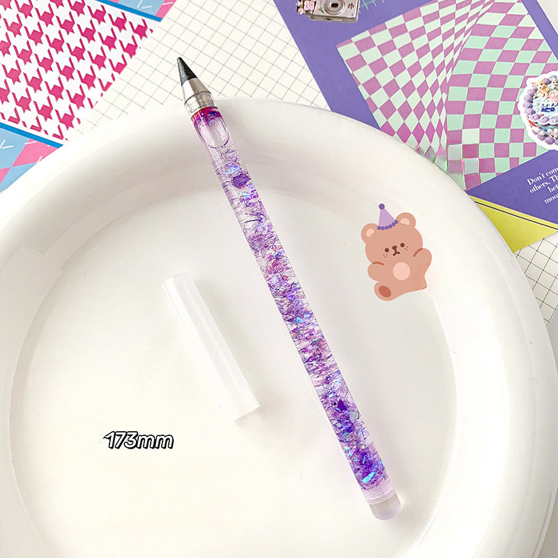 Wholesale Quicksand Pencils Eternal Plastic Pencils Colored Pencils