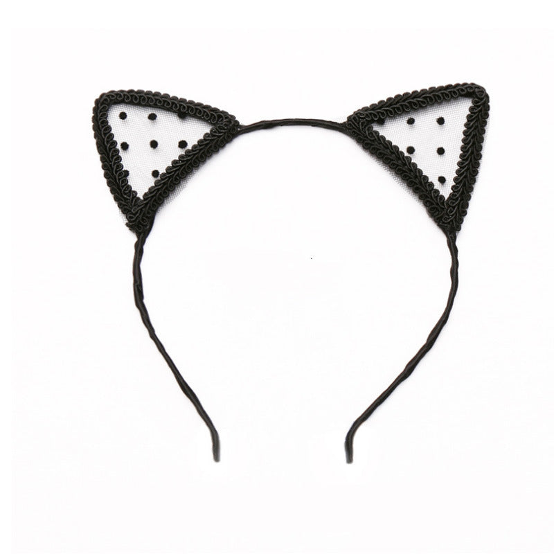 Wholesale Lace Cat Ears Headband