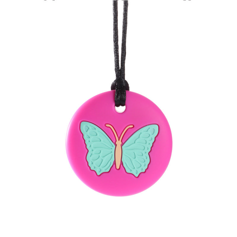 Wholesale Necklace Pendant Silicone Butterfly Teether