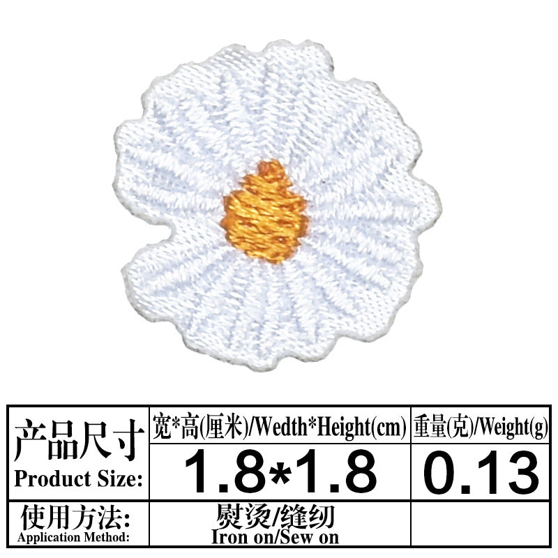 Wholesale Stylish Self Adhesive Embroidered Cloth Patches Set Of 8 For Clothing Bags And Hair Accessories