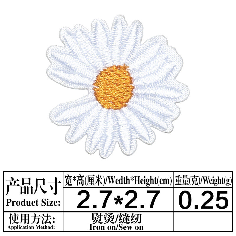 Wholesale Stylish Self Adhesive Embroidered Cloth Patches Set Of 8 For Clothing Bags And Hair Accessories