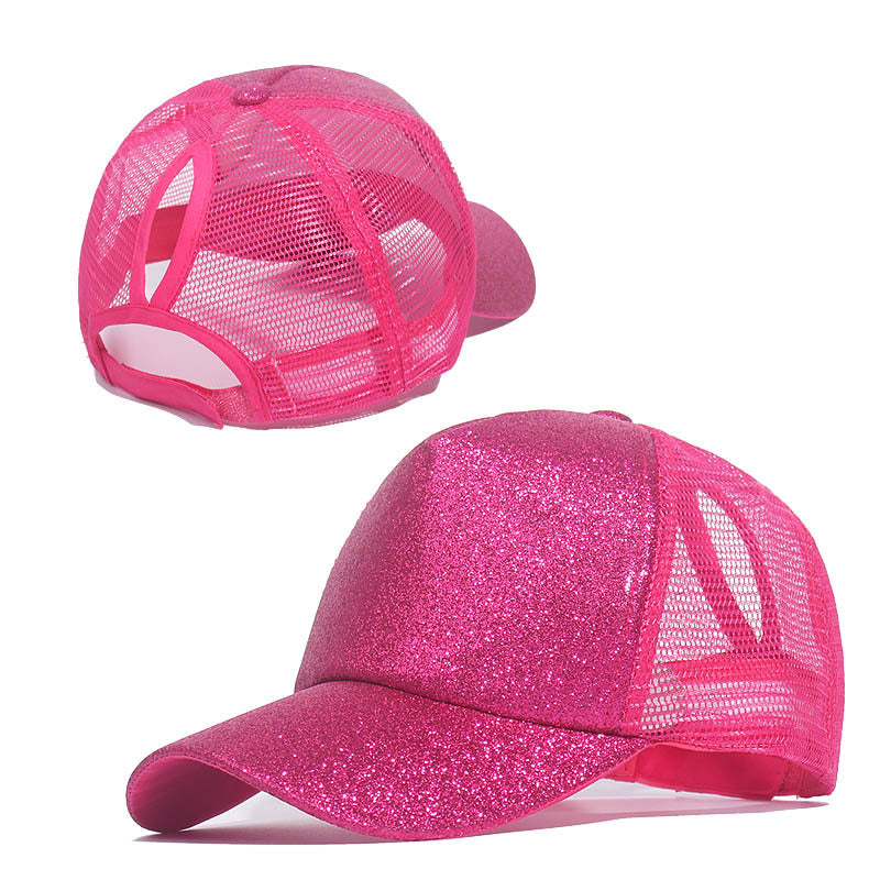 Wholesale Cotton Sequin Cotton Fabric Baseball Caps