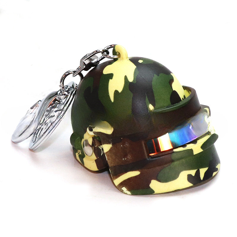 Wholesale of Three-level Helmet Alloy Keychains