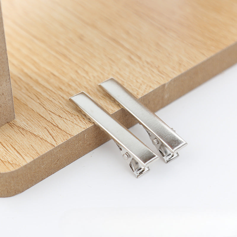 Wholesale 30pcs/pack Handmade Cream Glue DIY Word Clip Hairpin Material Package Accessories