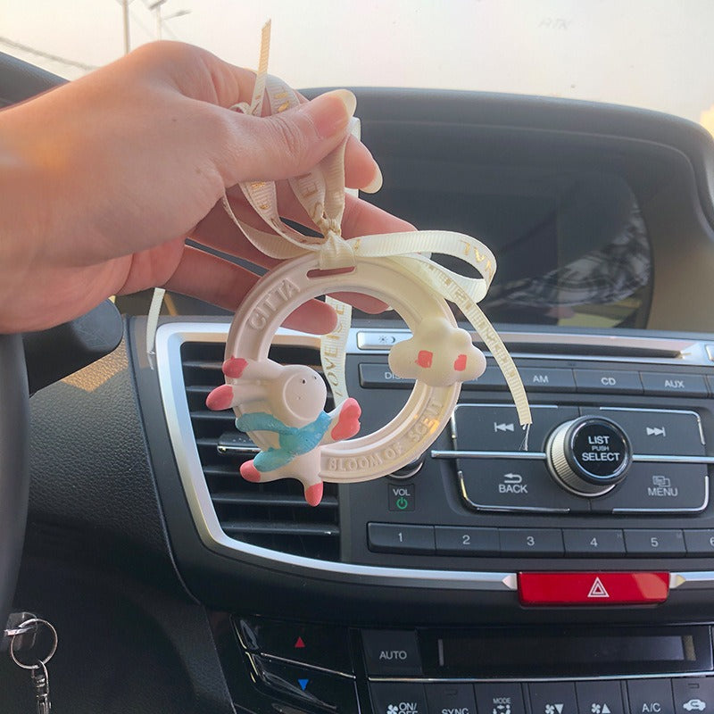 Wholesale of Cute Rabbit Car Aromatherapy Gypsum Pendants