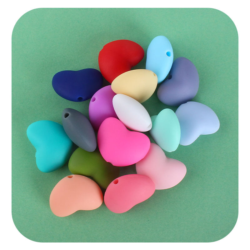 Wholesale 20PCS DIY Love Silicone Beads