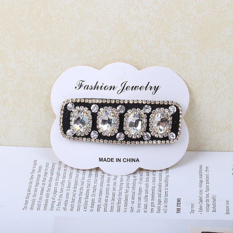 Wholesale Diamond Inlaid Crystal Pearl Hair Clips