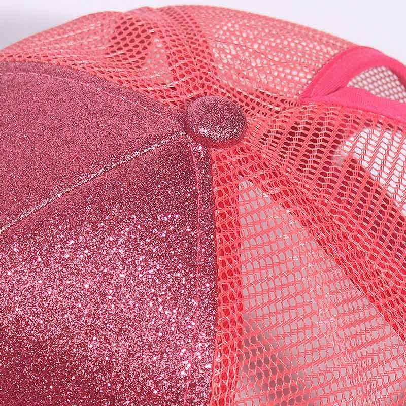 Wholesale Cotton Sequin Cotton Fabric Baseball Caps