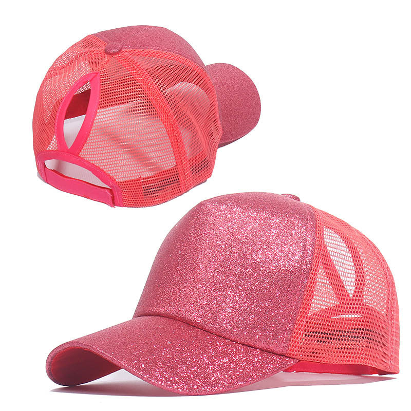 Wholesale Cotton Sequin Cotton Fabric Baseball Caps