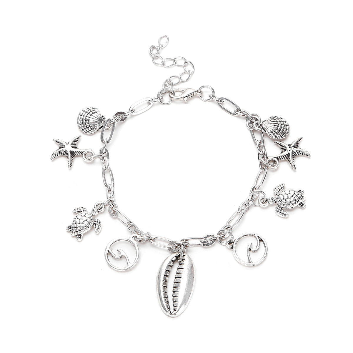 Wholesale Starfish Shell Alloy Bracelet