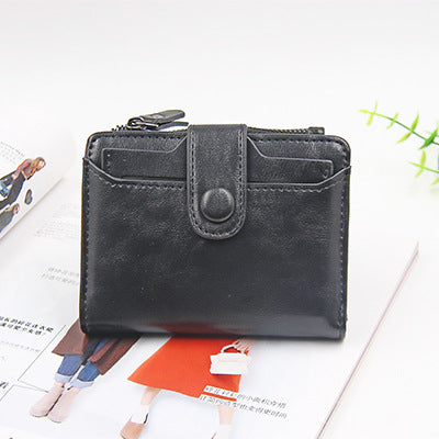 Wholesale PU Zipper Short Wallet