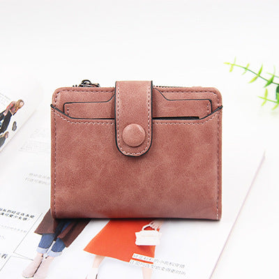 Wholesale PU Zipper Short Wallet