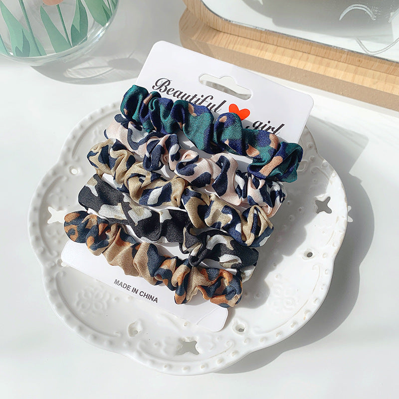 Wholesale Colorful Fabric Hair Rope Set