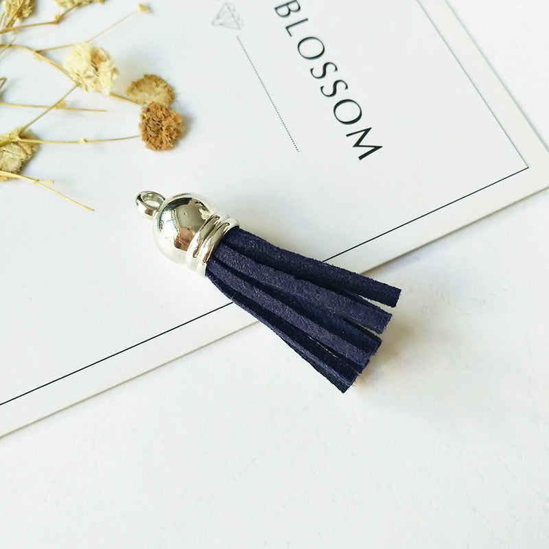 Wholesale 10pcs/pack Velvet Tassel Bag Charm DIY Accessories Keychain