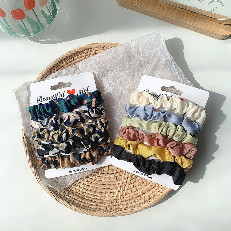 Wholesale Colorful Fabric Hair Rope Set