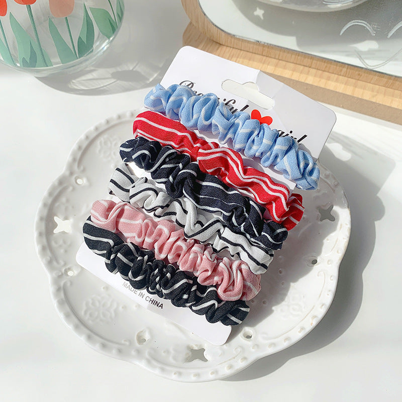 Wholesale Colorful Fabric Hair Rope Set