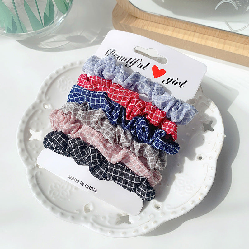 Wholesale Colorful Fabric Hair Rope Set