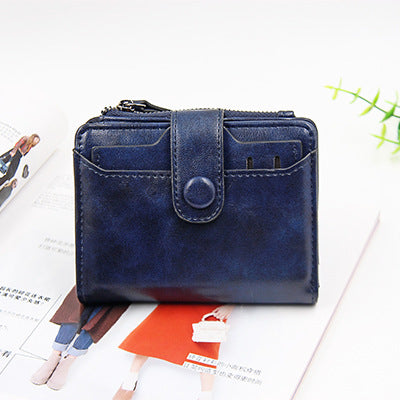 Wholesale PU Zipper Short Wallet