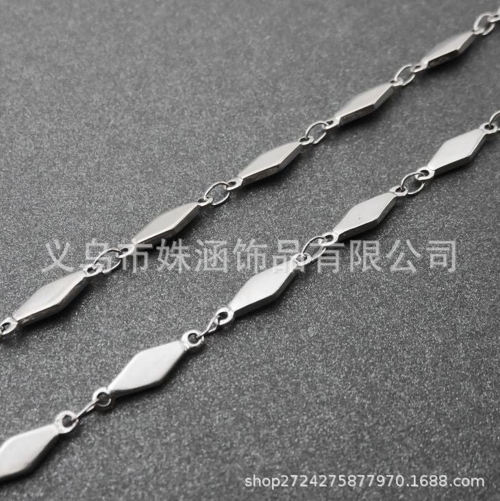 Wholesale DIY Clavicle Heart-shaped Stainless Steel Necklace