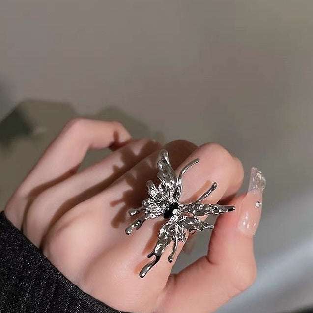 Wholesale Liquid Butterfly Open Ring