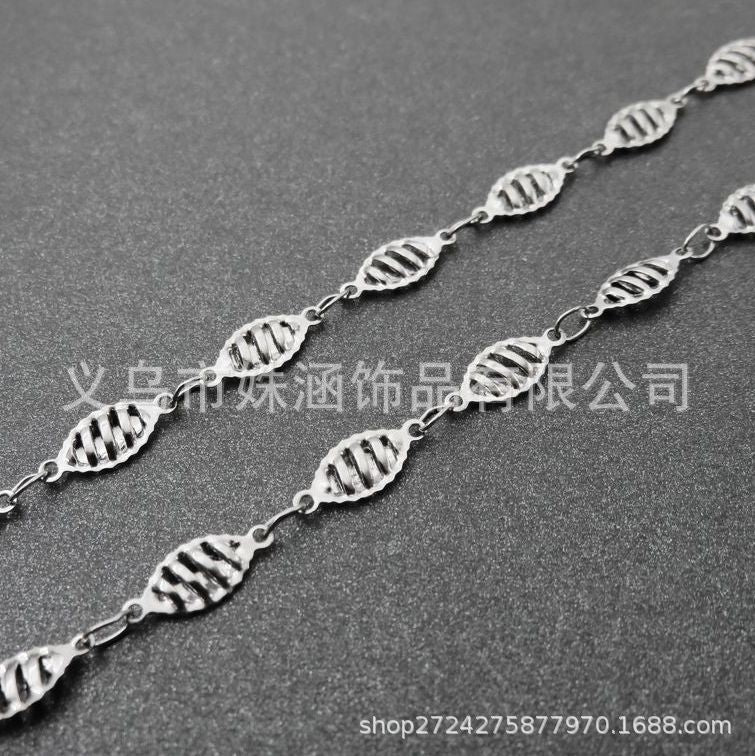 Wholesale DIY Clavicle Heart-shaped Stainless Steel Necklace
