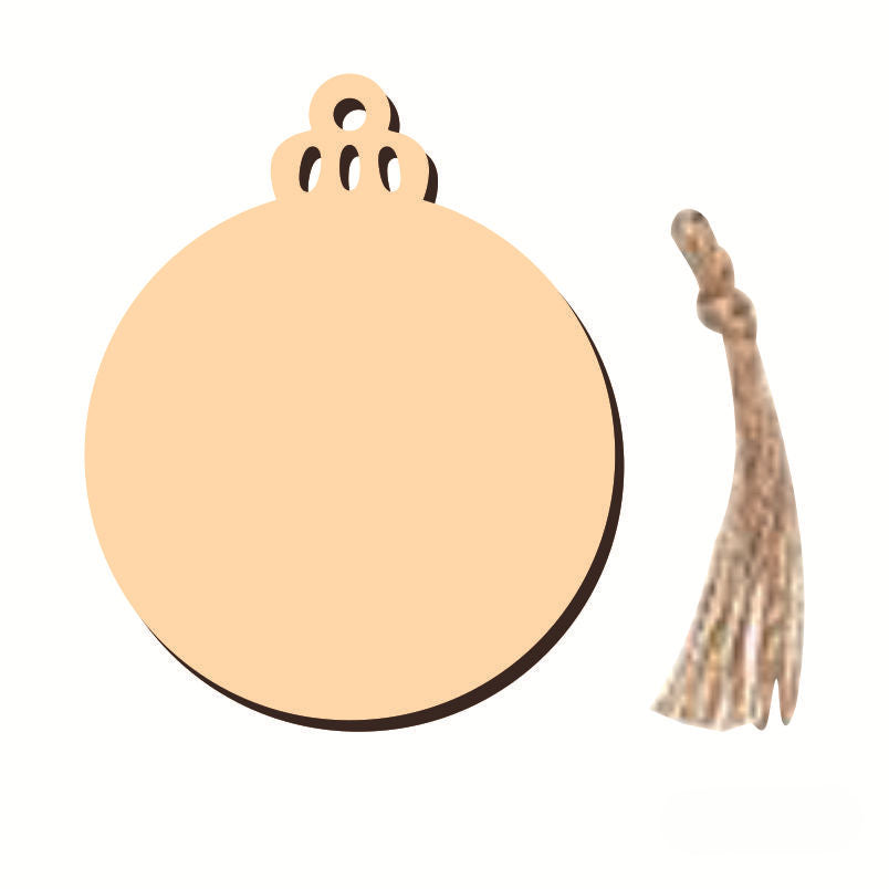 Wholesale Creative Christmas Wood Chip Pendants