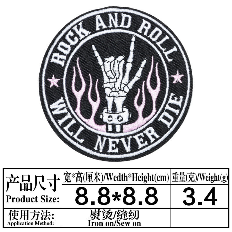 Wholesale Skull Pentagram Series DIY Patches