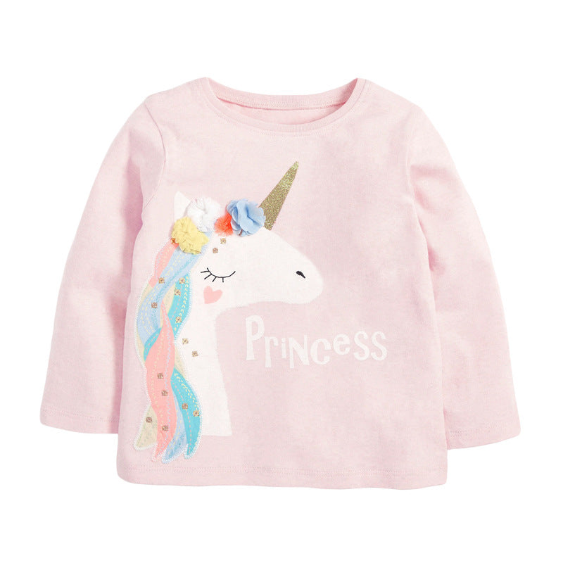 Wholesale Autumn Unicorn Long Sleeve Baby Clothes