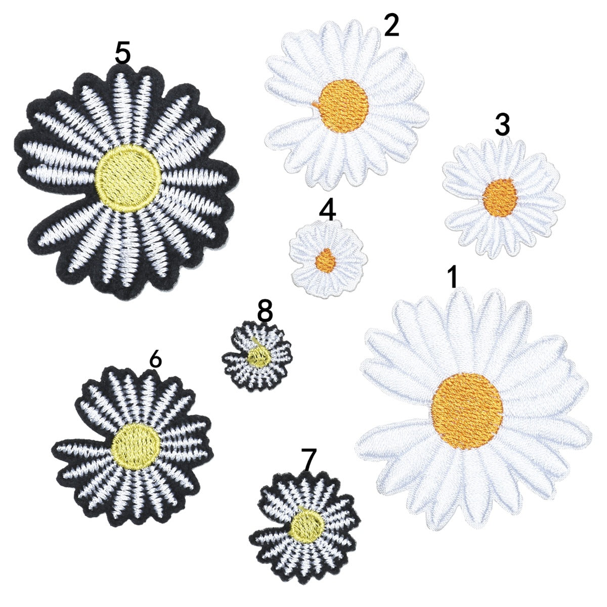 Wholesale Felt Embroidered Self Adhesive Patch Stylish Clothing Hair Accessory DIY Craft Supply Gift Boutique Resale