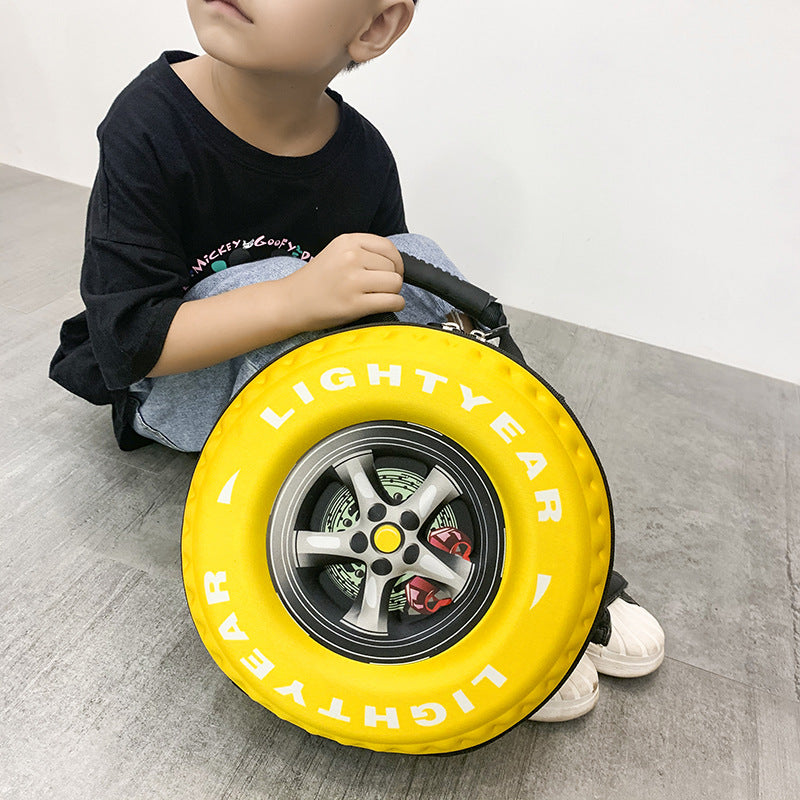 Wholesale EVA Children's Creative Wheel Design 3D Three-dimensional Backpack