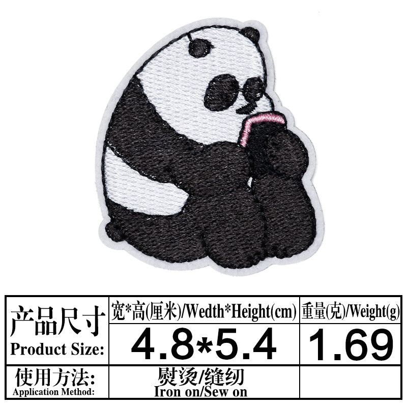 Wholesale Chic Cartoon Bear Embroidered Cloth Patch For Kids Coat DIY Decorative Sew On Accessory OLY Exclusive
