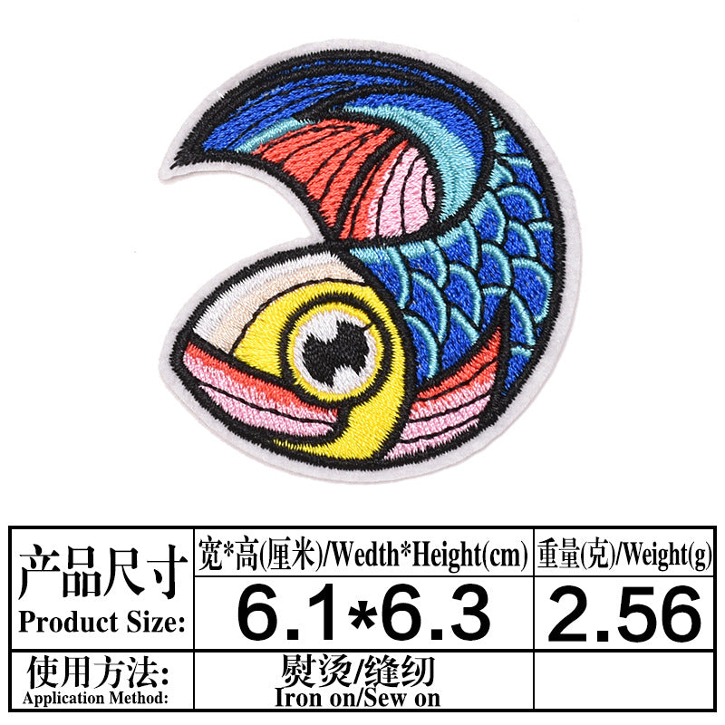 Wholesale Felt Twill Cartoon Animal Iron On Embroidery Patches For Hat DIY Casual Craft Supply OLY Exclusive