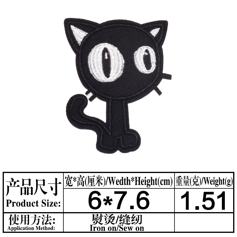 Wholesale Felt Twill Cartoon Animal Iron On Embroidery Patches For Hat DIY Casual Craft Supply OLY Exclusive