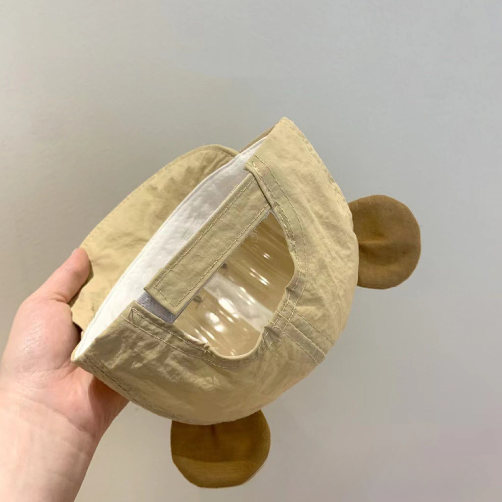 Wholesale Baby Cute Bear Embroidered Soft Brim Baseball Cap