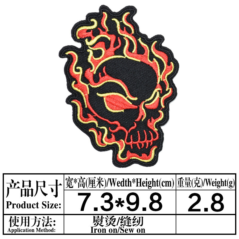 Wholesale Skull Pentagram Series DIY Patches