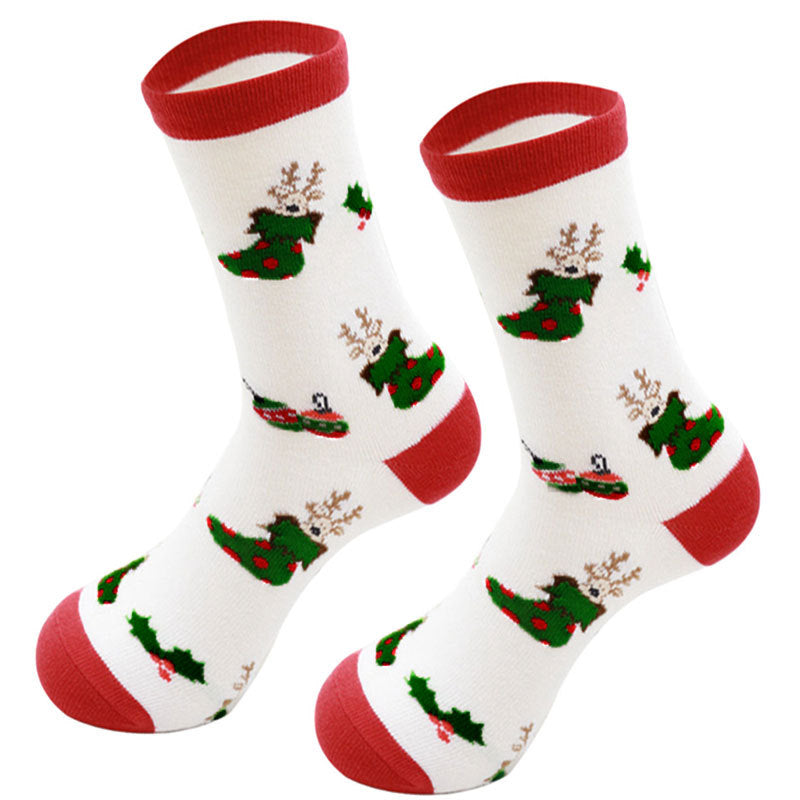 Wholesale New Christmas Cookie Man Elk Cotton Socks