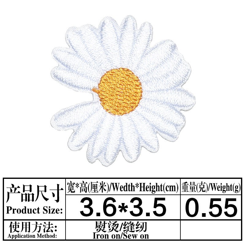 Wholesale Felt Embroidered Self Adhesive Patch Stylish Clothing Hair Accessory DIY Craft Supply Gift Boutique Resale