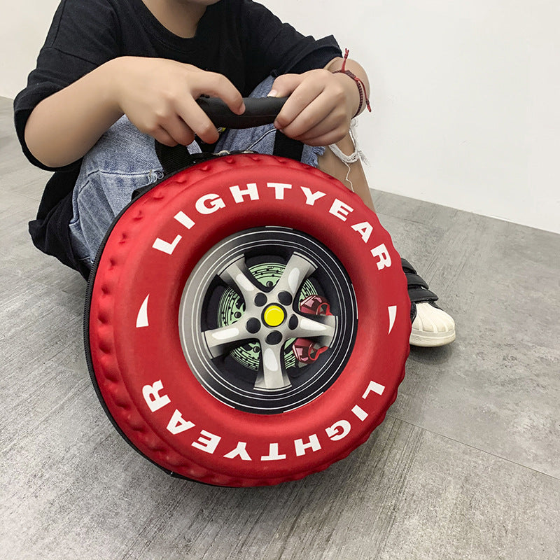 Wholesale EVA Children's Creative Wheel Design 3D Three-dimensional Backpack