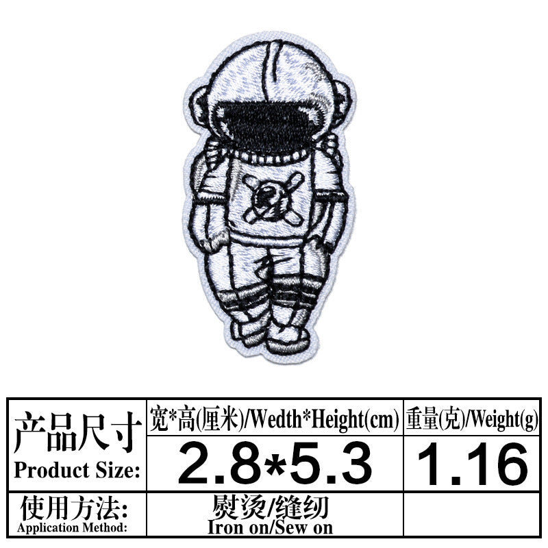 Wholesale Astronaut Air Force Diver Embroidery Patches DIY Clothing Decorative Accessory Casual Party Gift